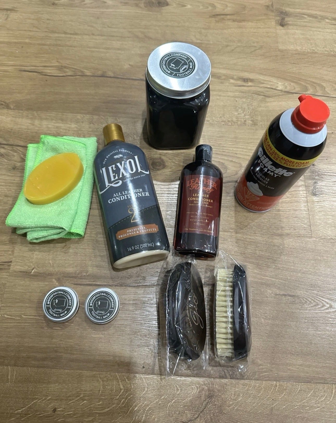 BIG Football Prep Kit - Football Mud, leather Conditioner, Leather