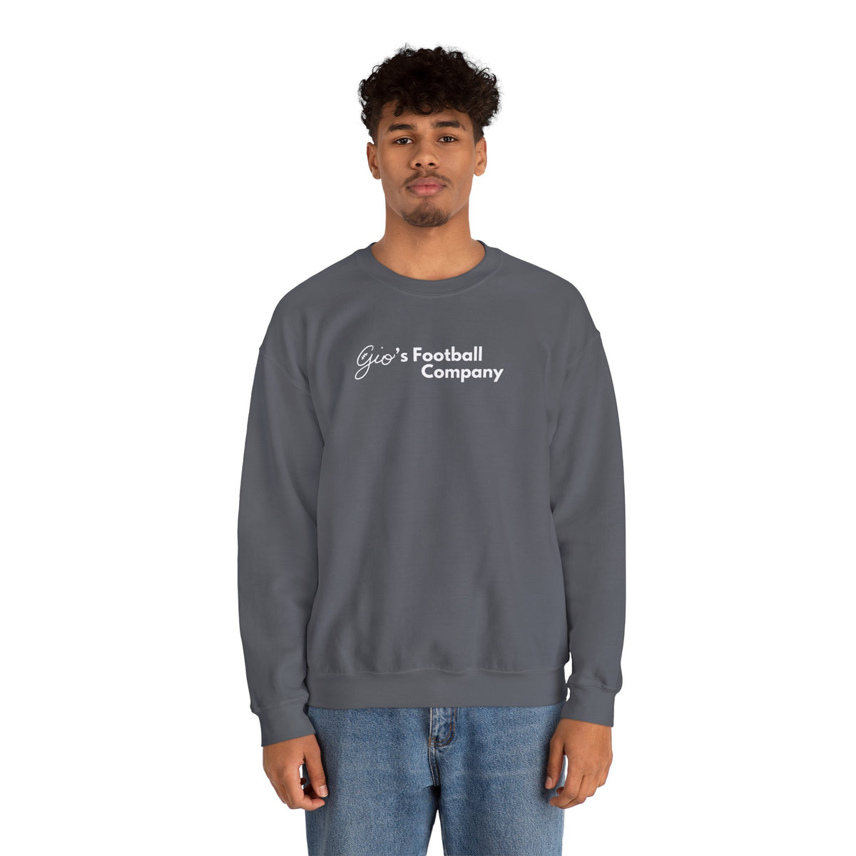 Gio's Heavy Blend Crewneck Sweatshirt Alt Logo