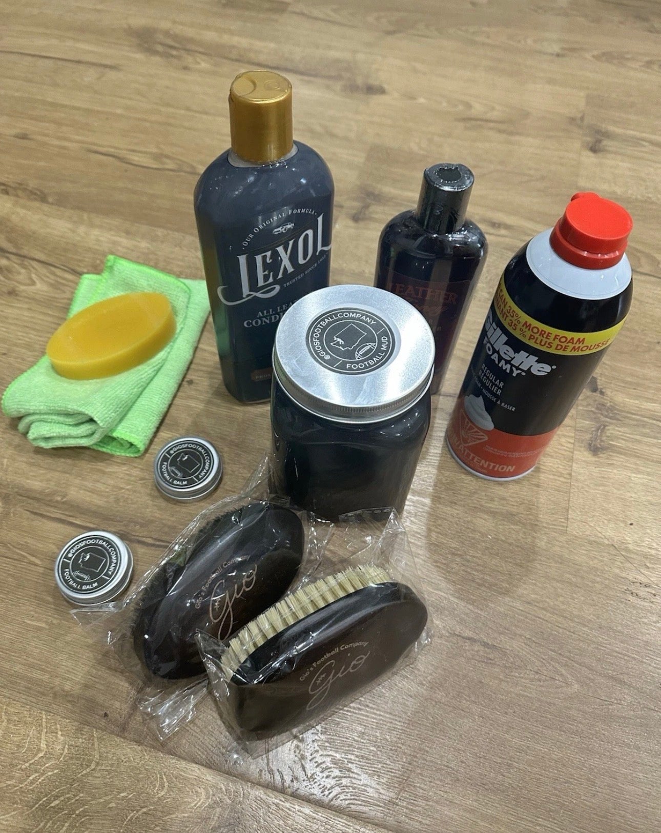 BIG Football Prep Kit - Football Mud, leather Conditioner, Leather