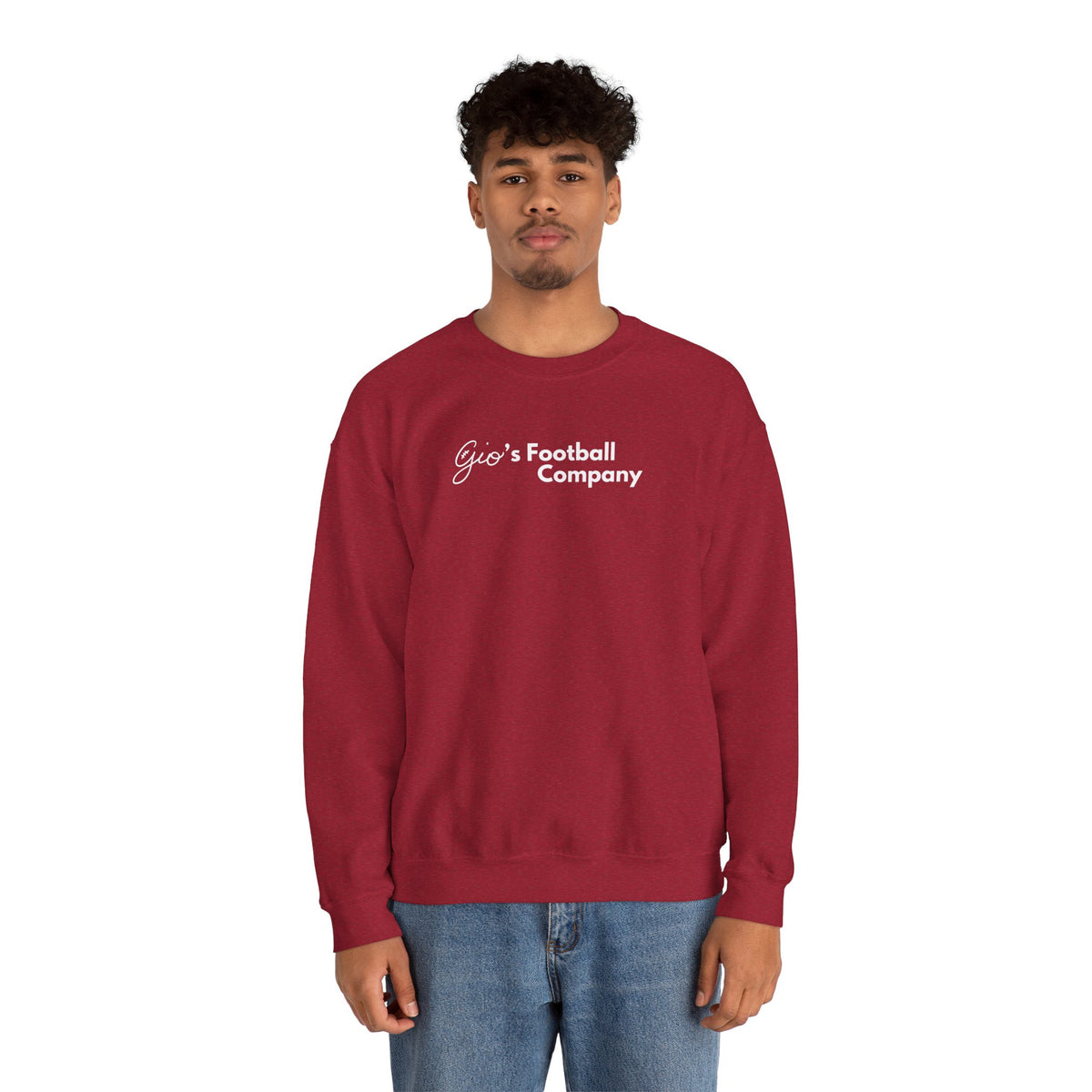 Gio's Heavy Blend Crewneck Sweatshirt Alt Logo