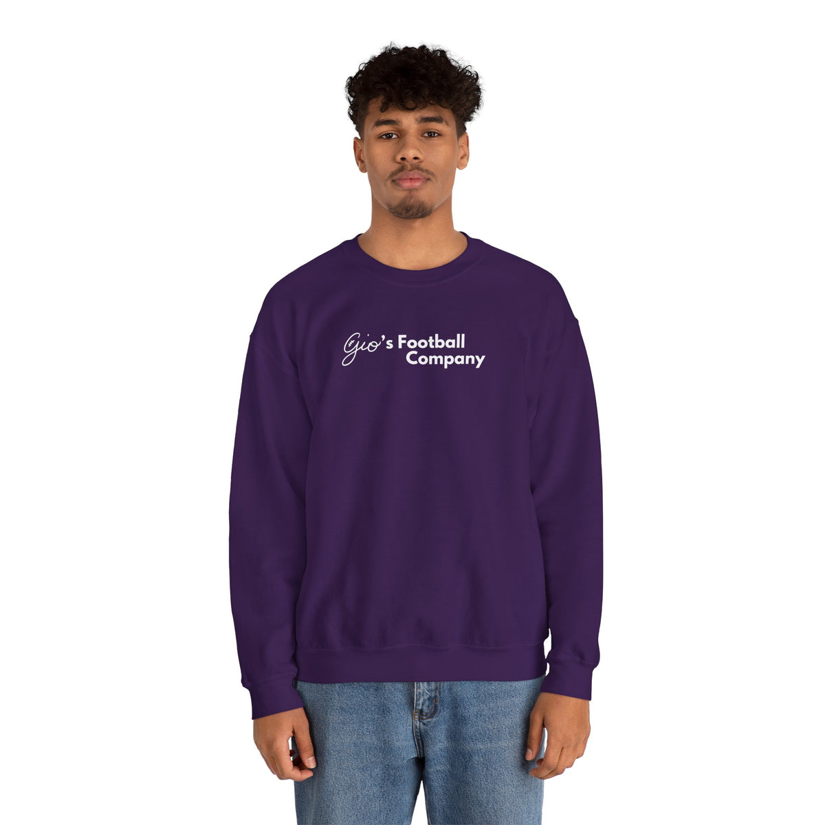 Gio's Heavy Blend Crewneck Sweatshirt Alt Logo