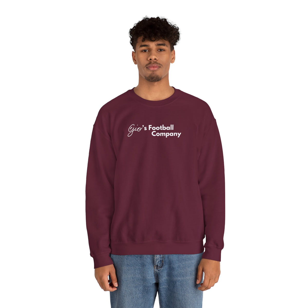 Gio's Heavy Blend Crewneck Sweatshirt Alt Logo
