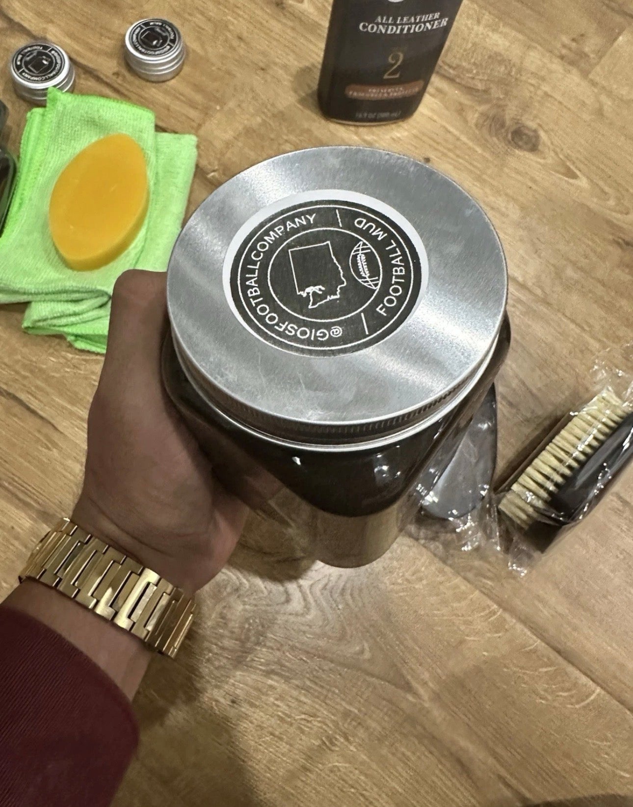 BIG Football Prep Kit - Football Mud, leather Conditioner, Leather balm + Wax