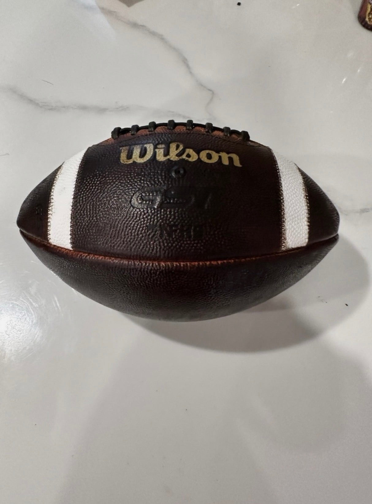 New!! Game Prepped & Tacked Wilson GST Football (Gio’s football Co Logo)