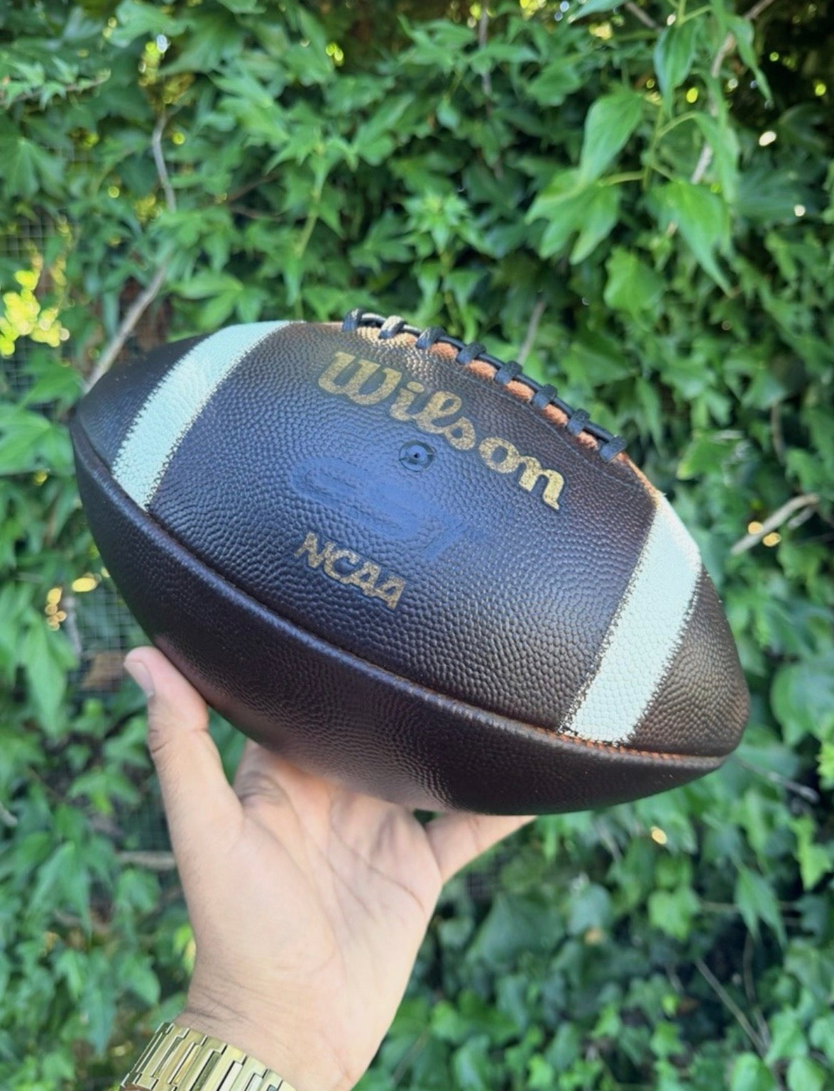 Wilson GST Full-Size Football Fully Game Prepped Mudded Conditioned Tacked NEW