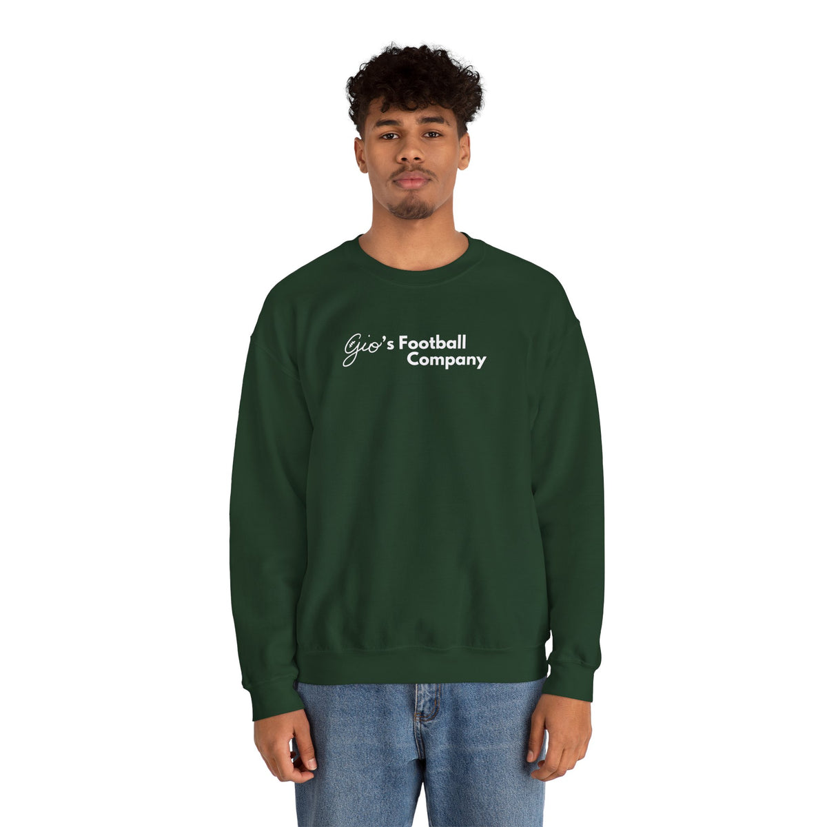 Gio's Heavy Blend Crewneck Sweatshirt Alt Logo
