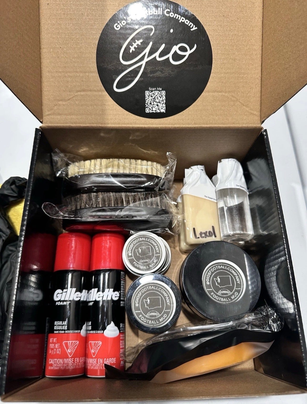 Medium Football Prep Kit - Football Mud, leather Conditioner, Leather balm + Wax