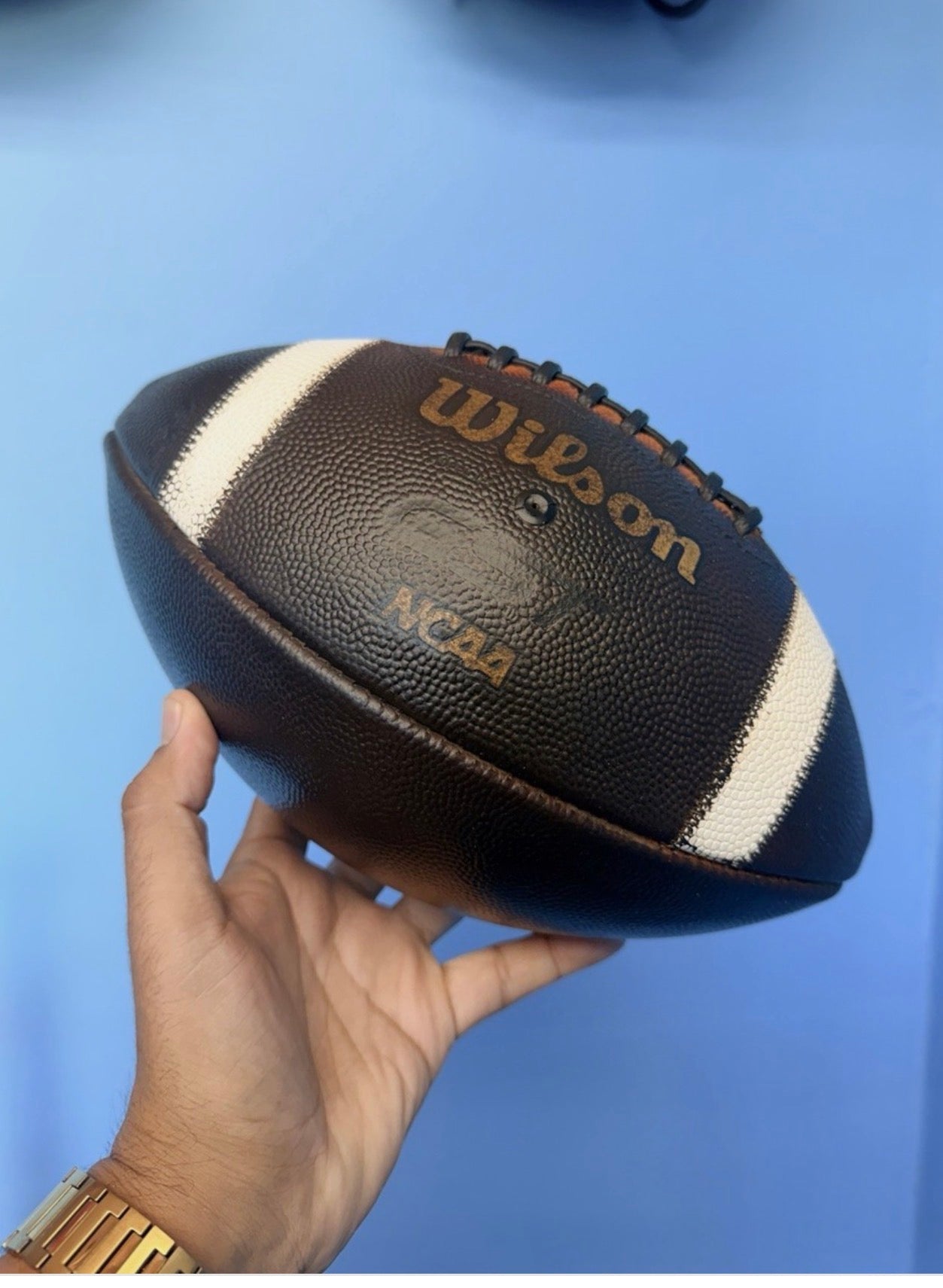 Wilson GST Full-Size Football Fully Game Prepped Mudded Conditioned Tacked NEW