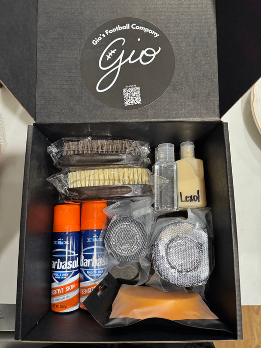 Medium Football Prep Kit - Football Mud, leather Conditioner, Leather balm + Wax