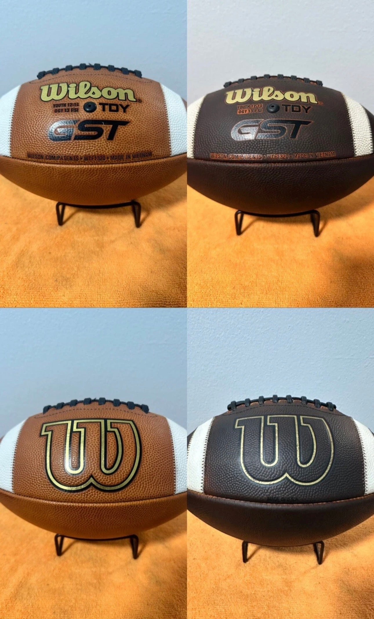 Wilson GST TDY Youth PREPPED Leather Football -Brand NEW